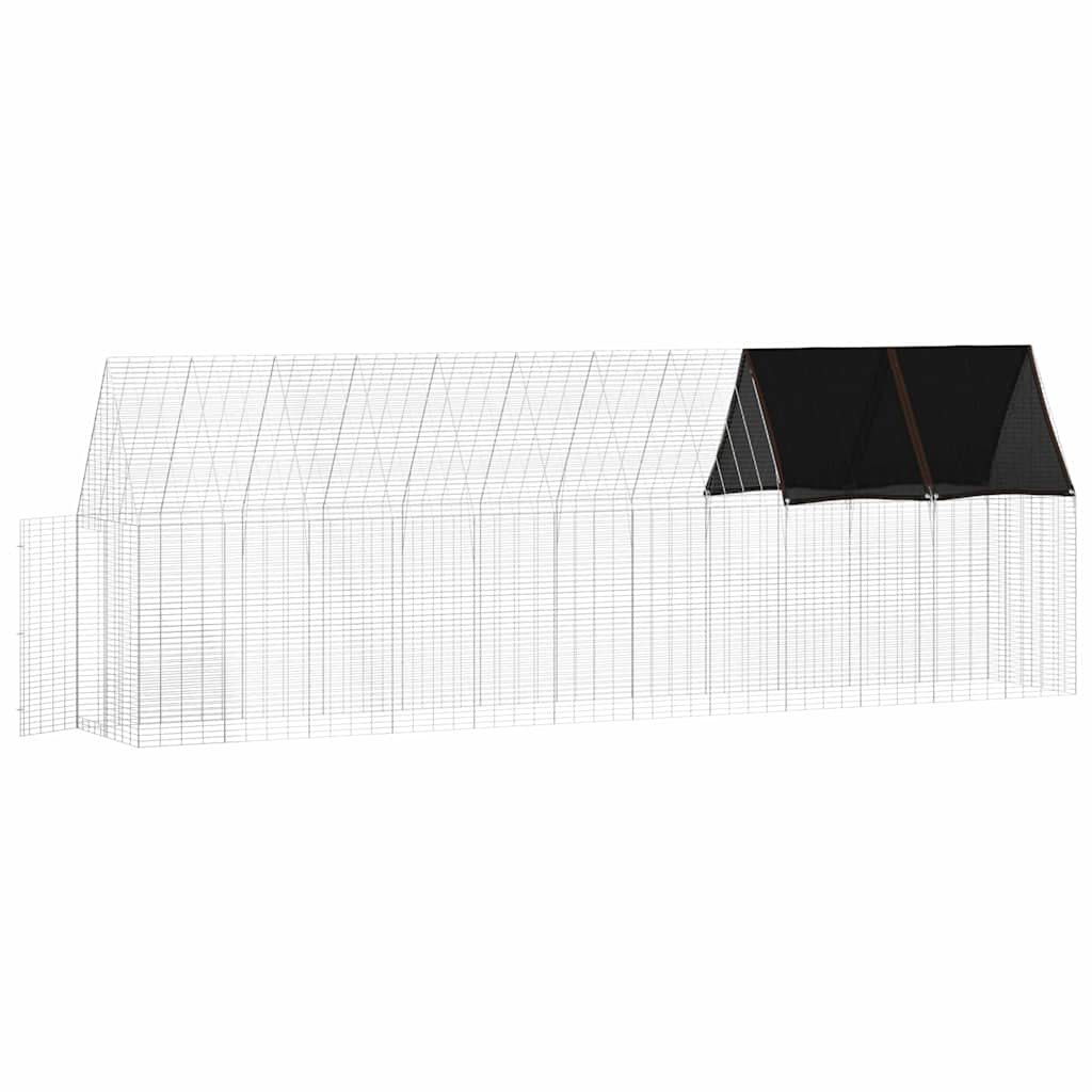 Chicken Cage 2 pcs Silver 600 x 100 x 210 cm Galvanised Steel