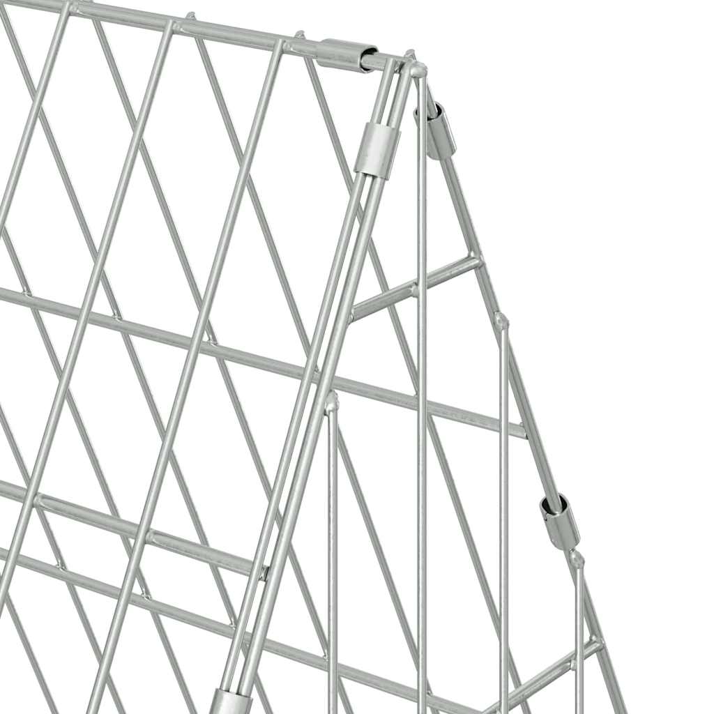 Chicken Cage Silver 110 x 55 x 55 cm Galvanised Steel