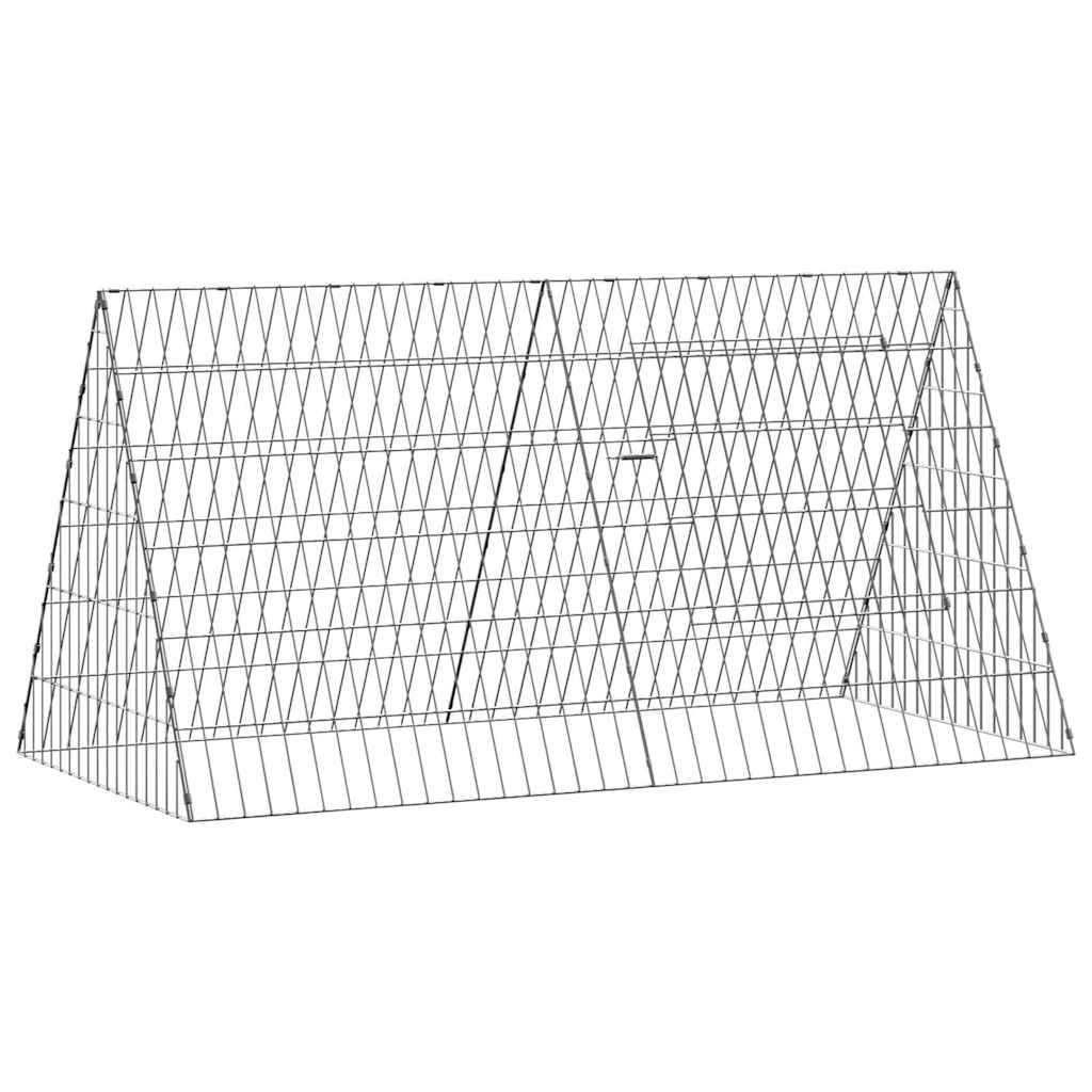 Chicken Cage Silver 110 x 55 x 55 cm Galvanised Steel