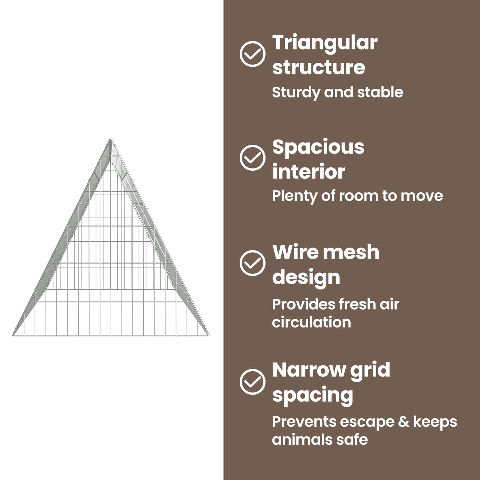Chicken Cage Silver 215 x 55 x 55 cm Galvanised Steel