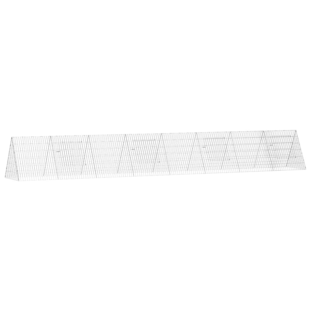 Chicken Cage Silver 430 x 55 x 55 cm Galvanised Steel