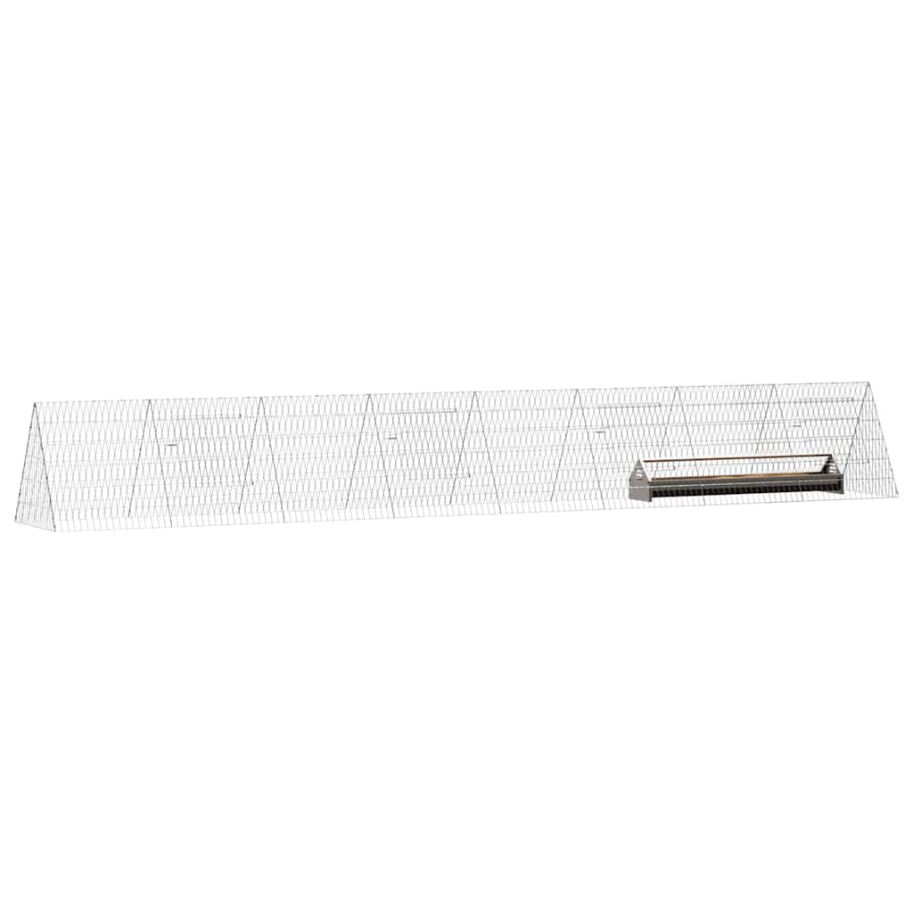 Chicken Cage Silver 430 x 55 x 55 cm Galvanised Steel
