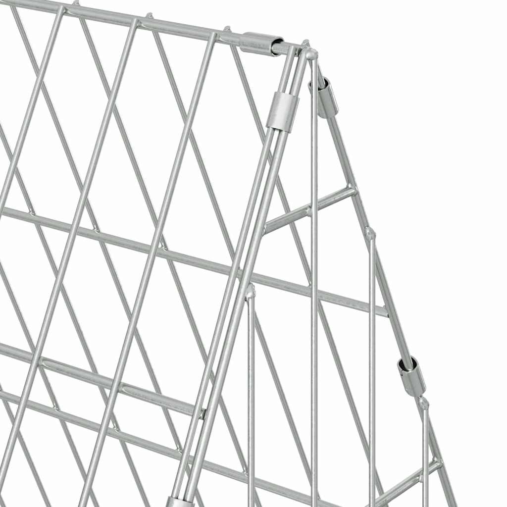 Chicken Cage Silver 650 x 55 x 55 cm Galvanised Steel