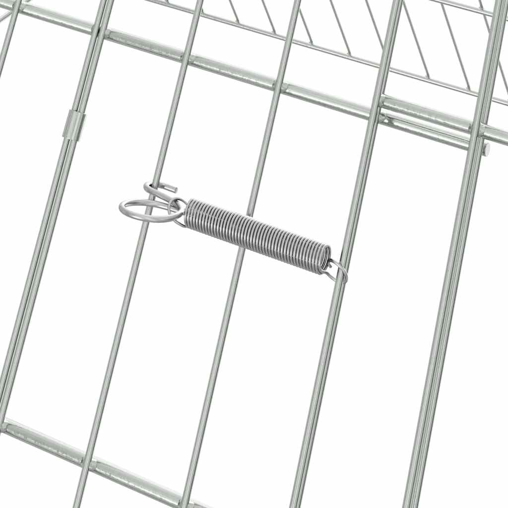 Chicken Cage Silver 110 x 100 x 85 cm Galvanised Steel
