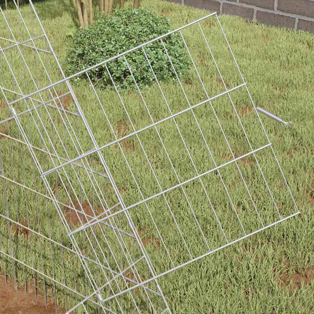 Chicken Cage Silver 110 x 100 x 85 cm Galvanised Steel