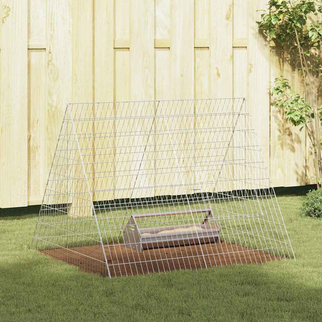Chicken Cage Silver 110 x 100 x 85 cm Galvanised Steel