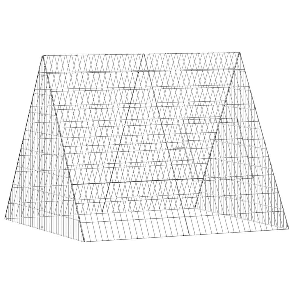 Chicken Cage Silver 110 x 100 x 85 cm Galvanised Steel