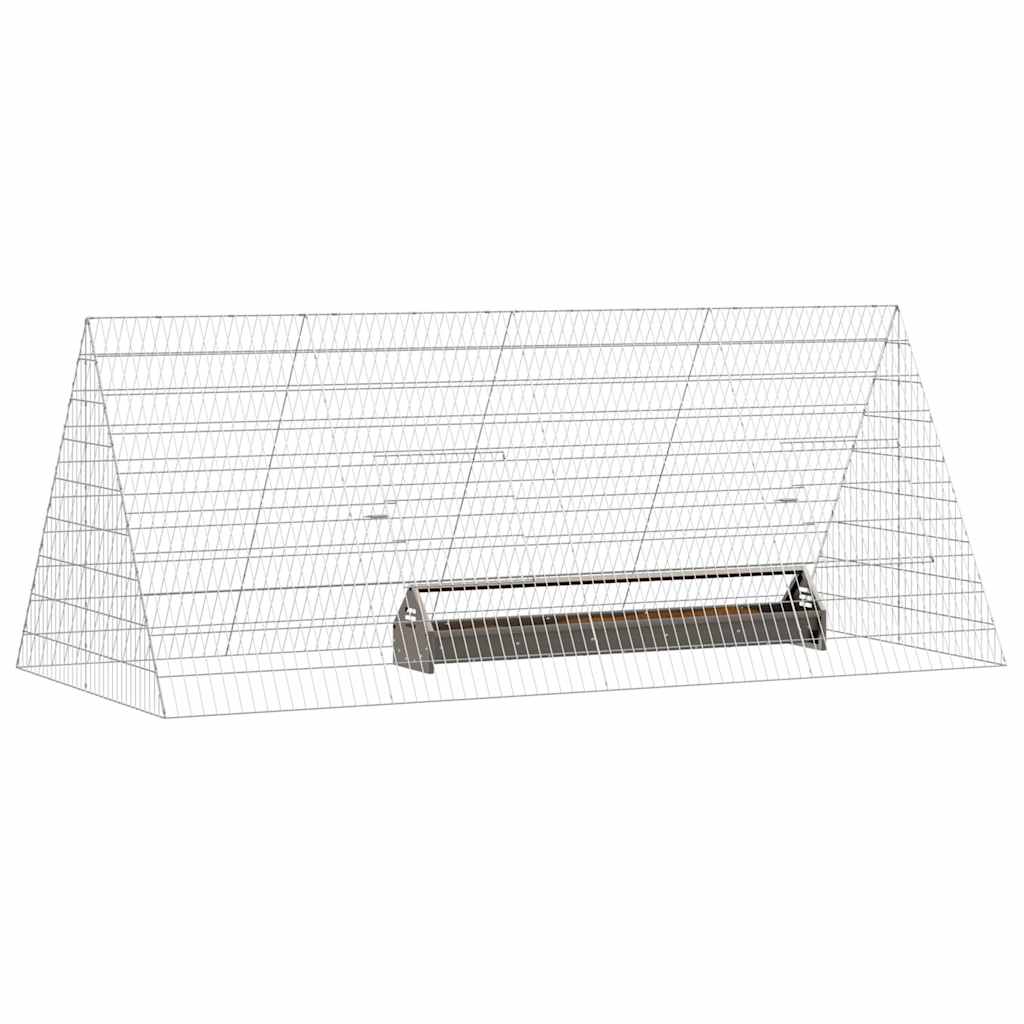 Chicken Cage Silver 215 x 100 x 85 cm Galvanised Steel