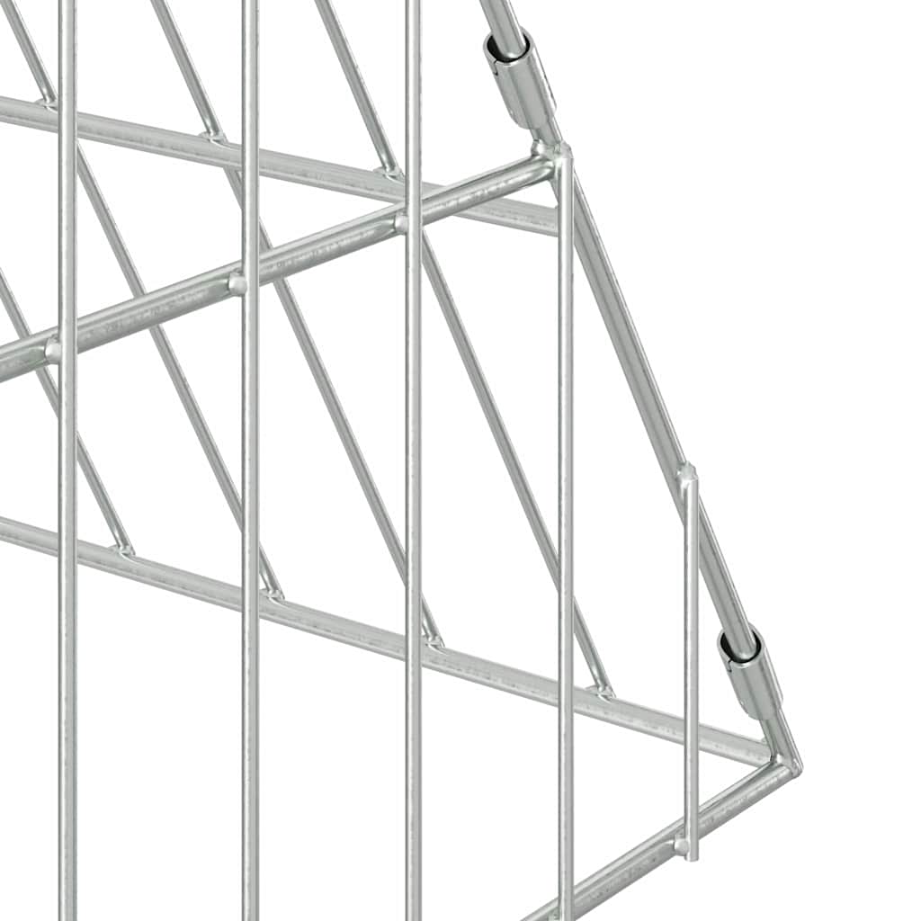Chicken Cage Silver 430 x 100 x 85 cm Galvanised Steel