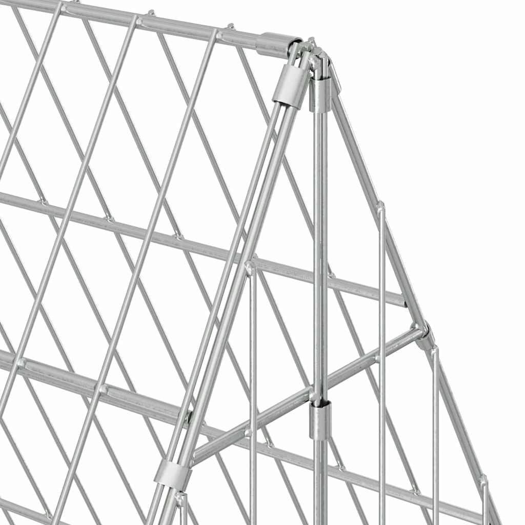 Chicken Cage Silver 430 x 100 x 85 cm Galvanised Steel