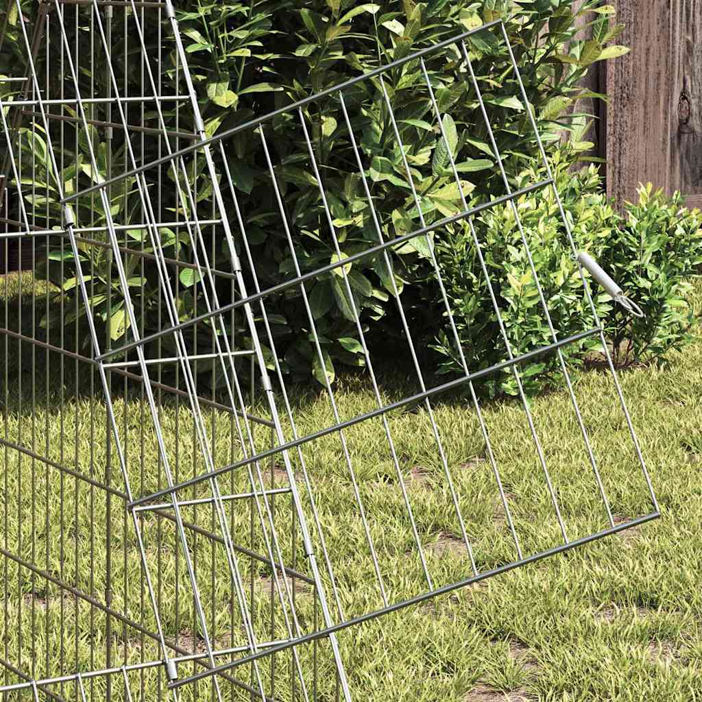 Chicken Cage Silver 430 x 100 x 85 cm Galvanised Steel