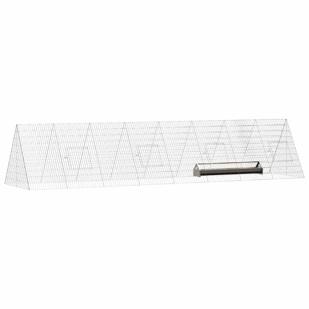 Chicken Cage Silver 430 x 100 x 85 cm Galvanised Steel