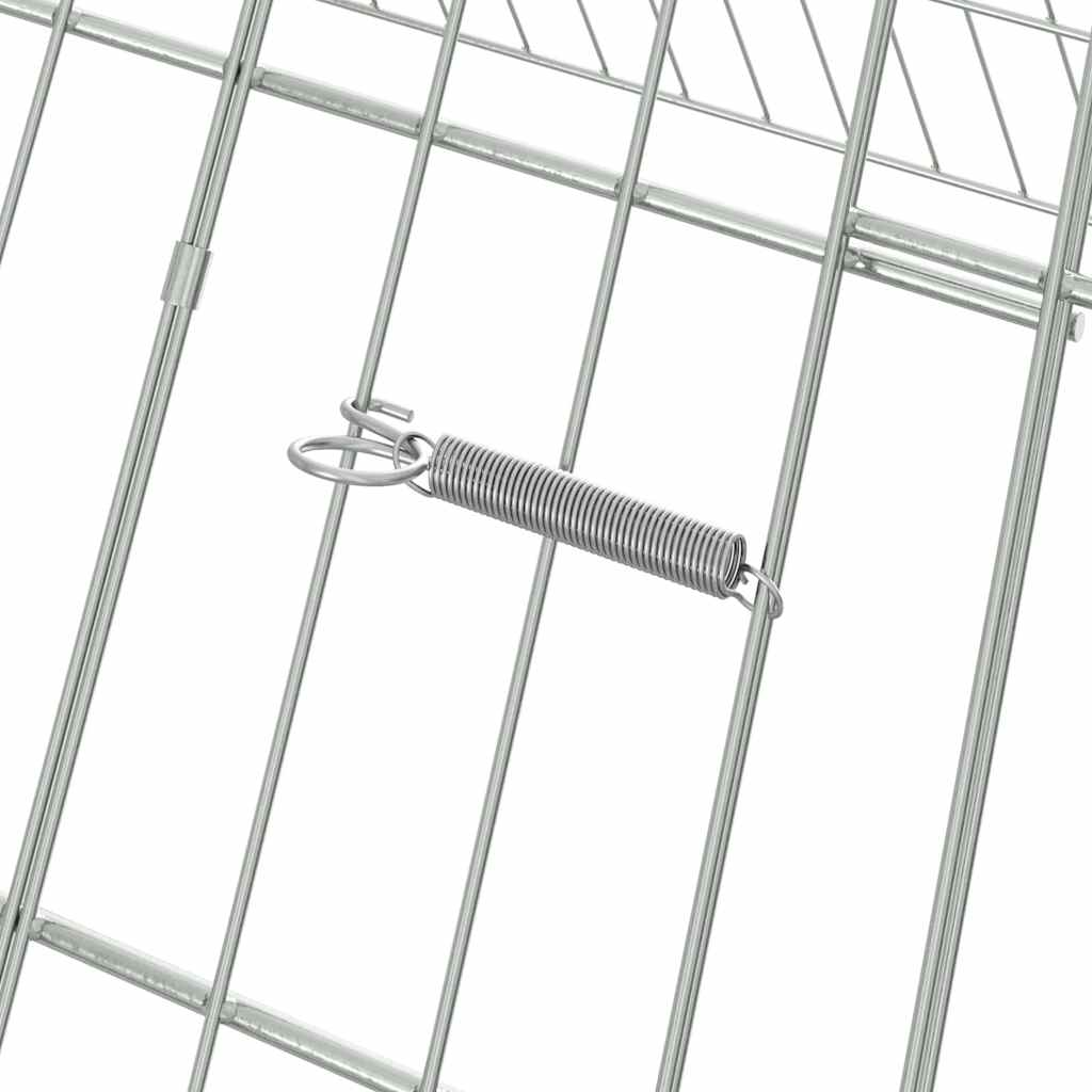 Chicken Cage Silver 650 x 100 x 85 cm Galvanised Steel