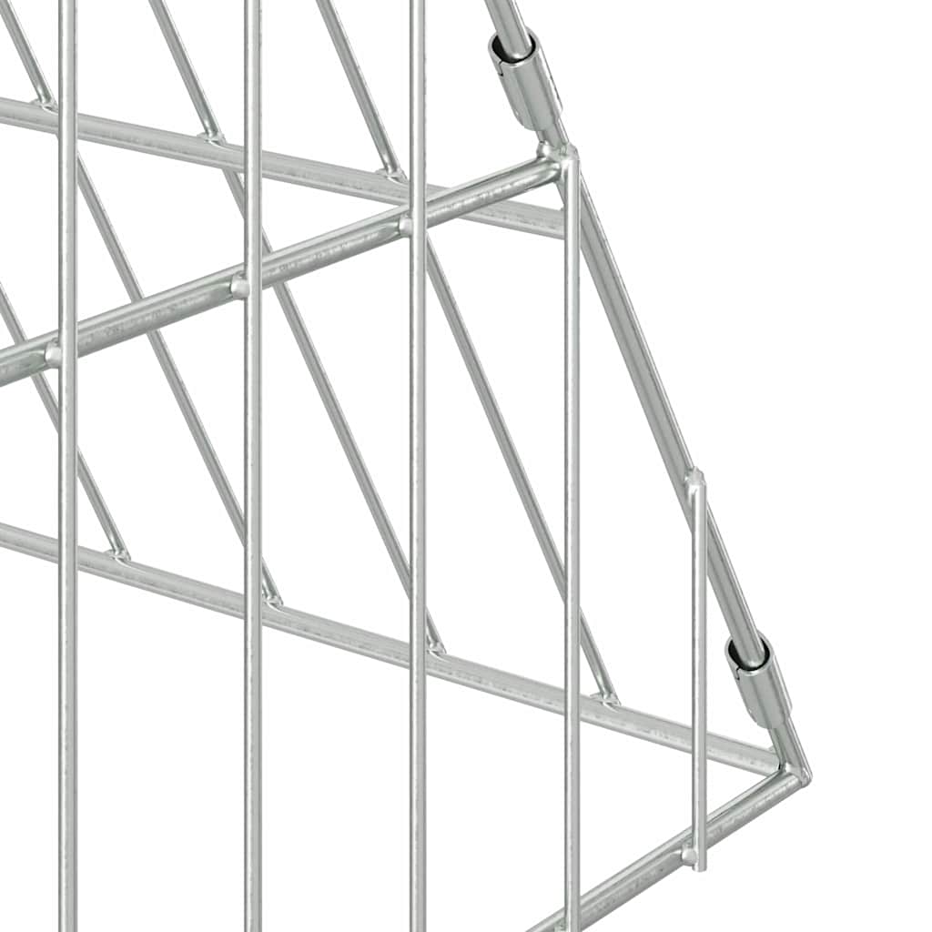 Chicken Cage Silver 650 x 100 x 85 cm Galvanised Steel