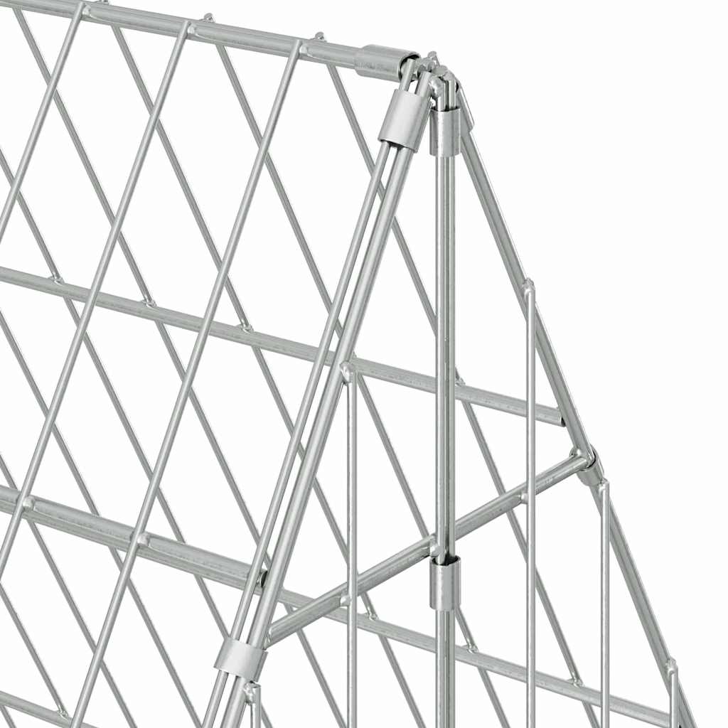 Chicken Cage Silver 650 x 100 x 85 cm Galvanised Steel