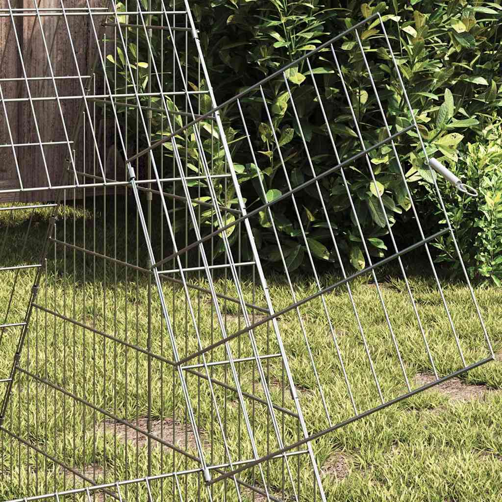 Chicken Cage Silver 650 x 100 x 85 cm Galvanised Steel