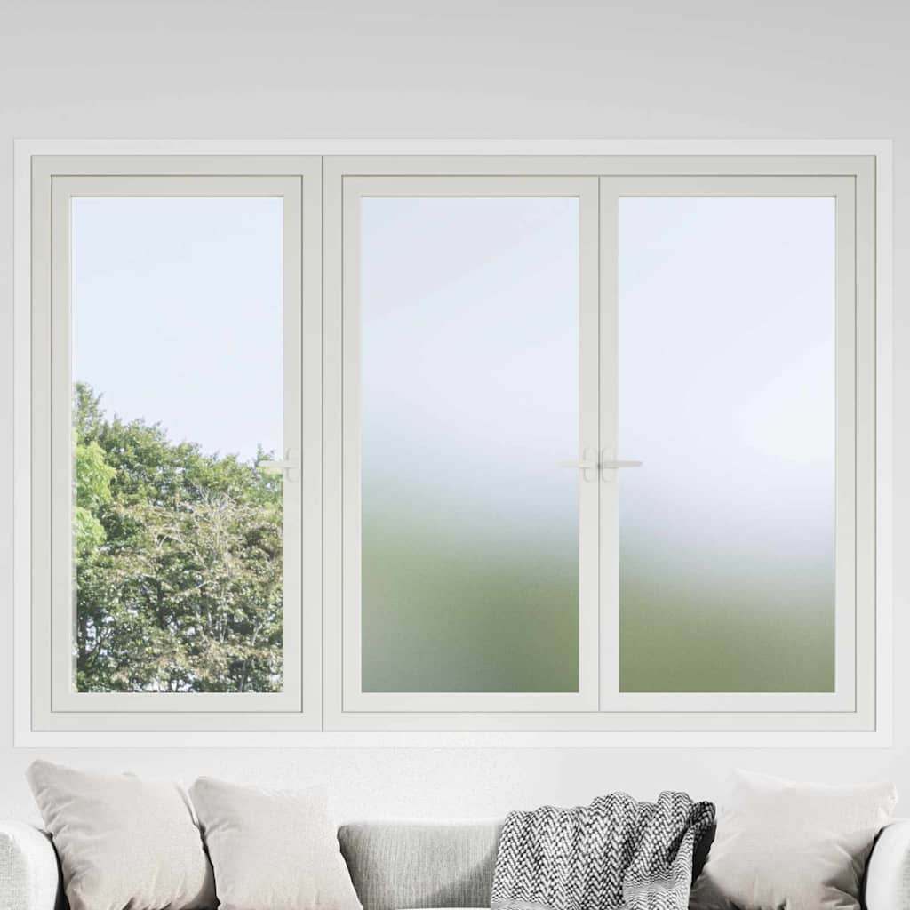 Self-adhesive Window Film Frosted Grey 90 x 500 cm PVC