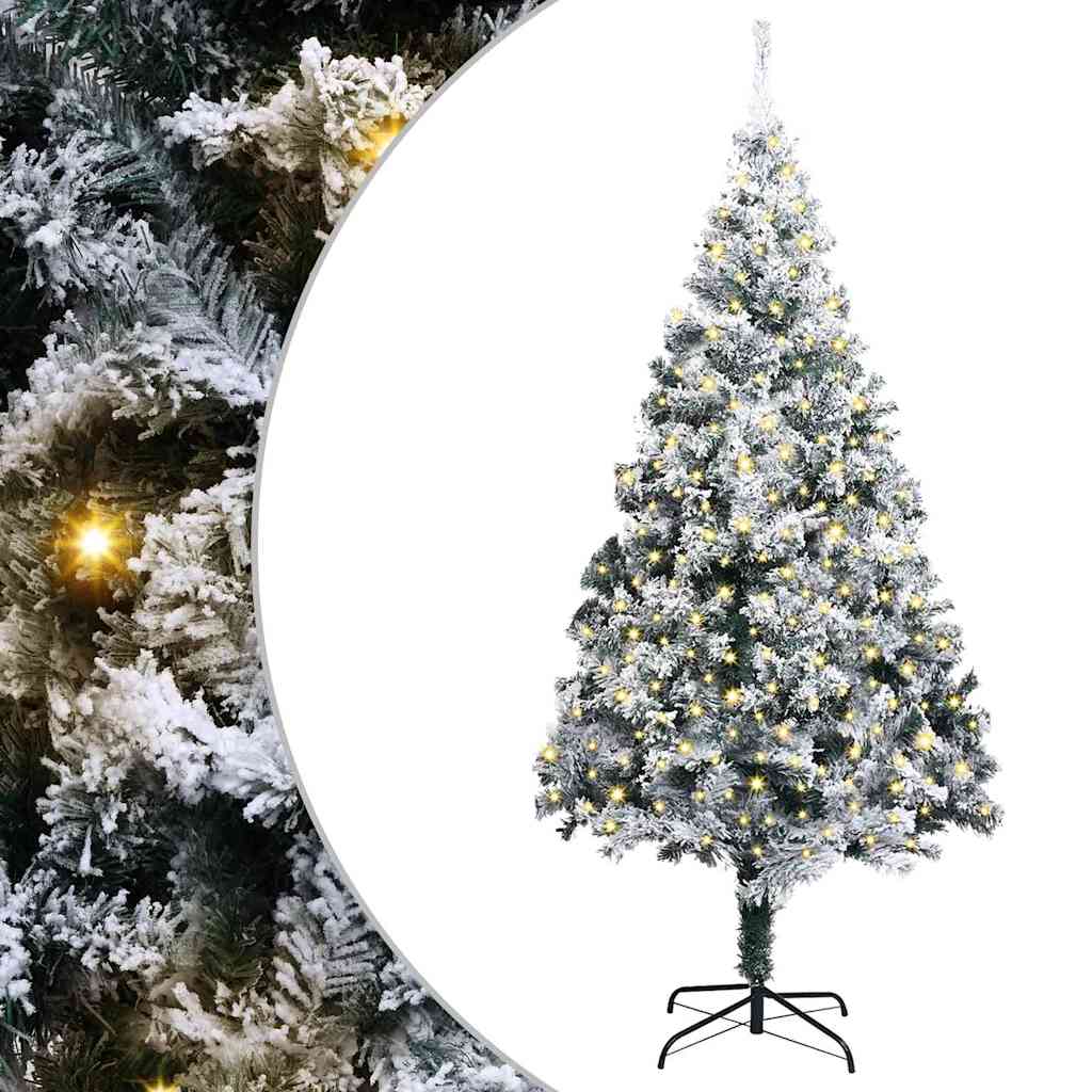 Artificial Pre-lit Christmas Tree Green 400 cm PVC