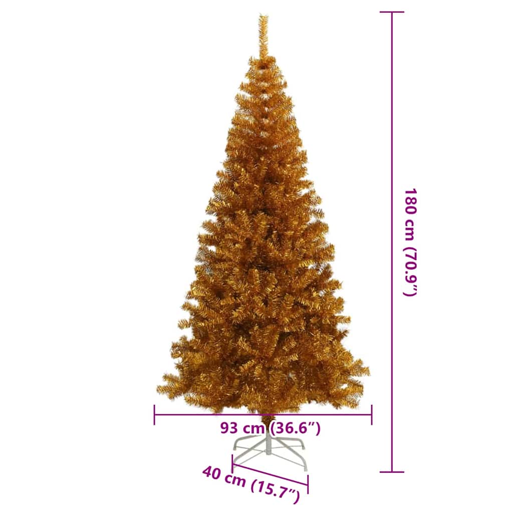 Christmas Tree Gold 180 cm PET