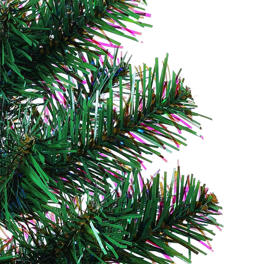 Artificial Pre-lit Christmas Tree Green 240 cm PVC and Metal