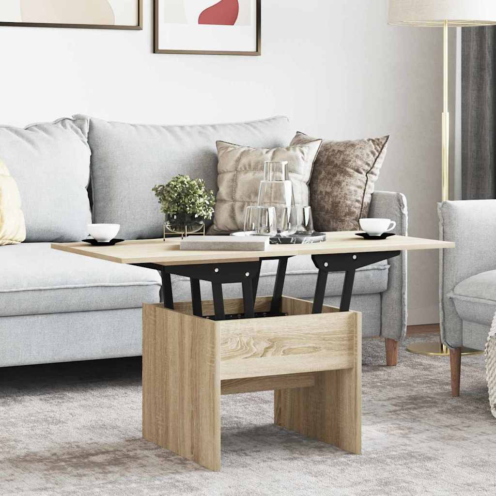 Coffee Table Sonoma Oak 55 x 54,5 x 45 cm Engineered wood