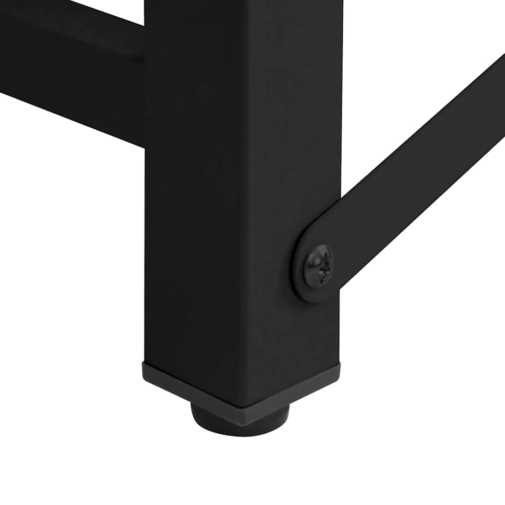Washing Machine Pedestal 2 pcs Black 124.5 x 61.5 x 32.5 cm