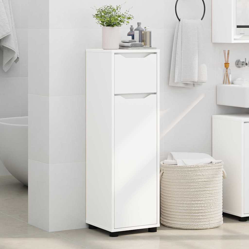 Bathroom Cabinet White 30.5 x 30 x 101 cm Engineered Wood