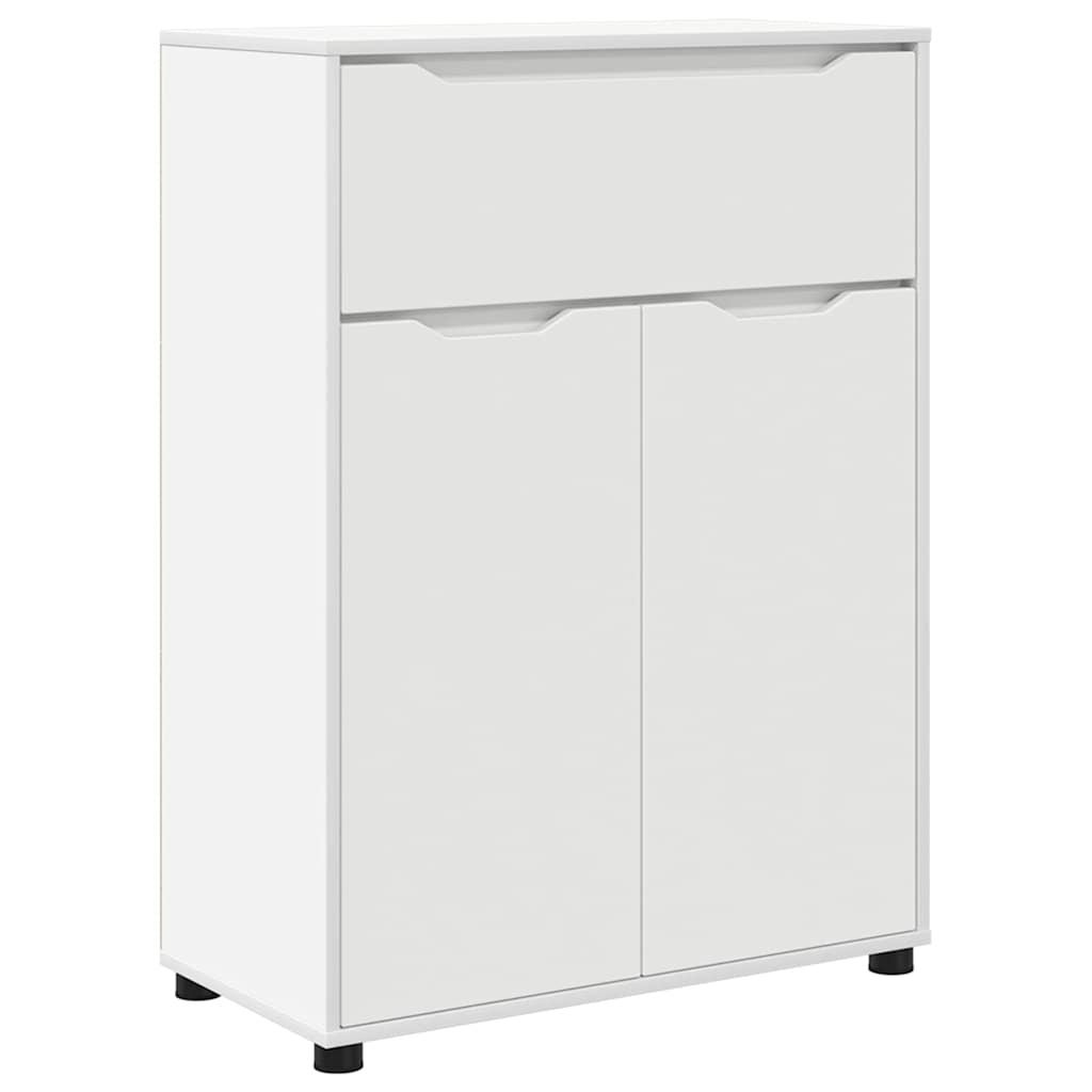 Bathroom Cabinet White 72.5 x 36.5 x 100 cm Engineered Wood