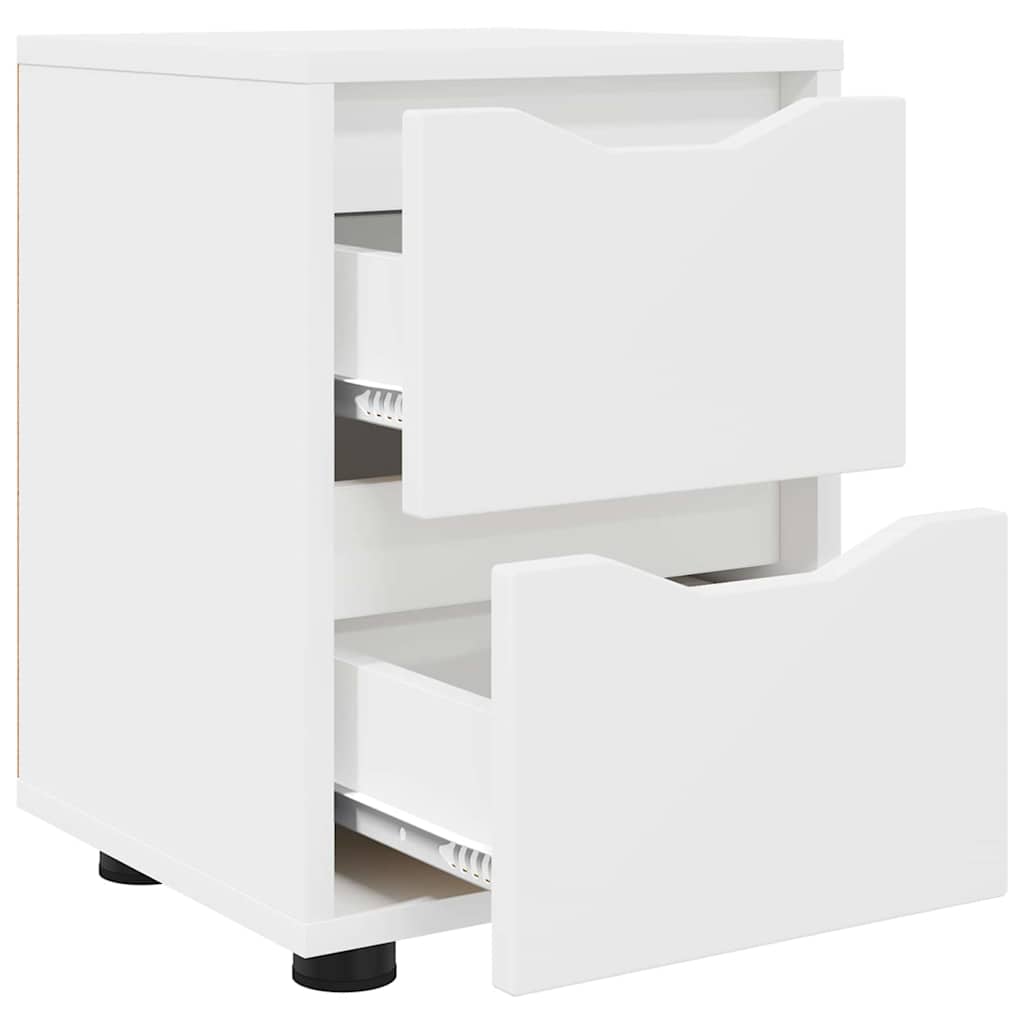 Bedside Tables 2 pcs White 30.5 x 30 x 43 cm Engineered Wood