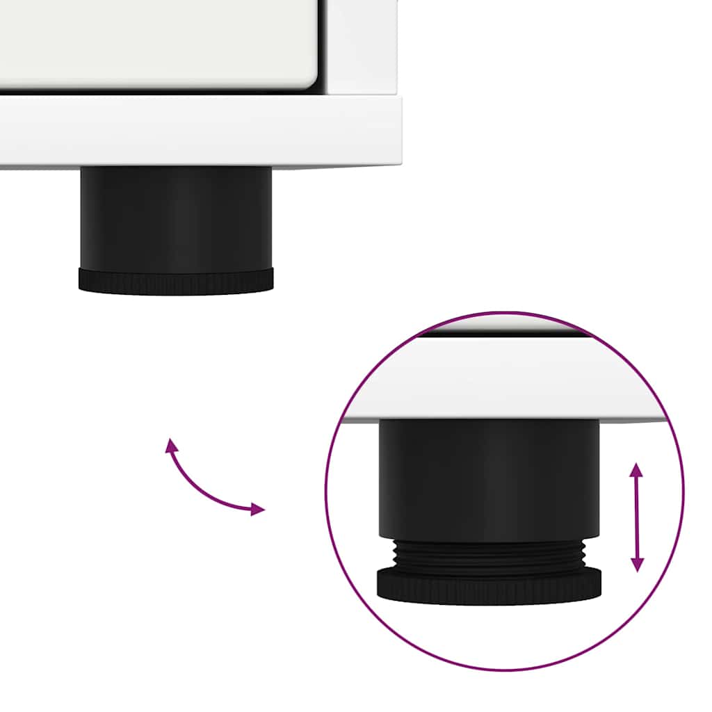 Bedside Tables 2 pcs White 30.5 x 30 x 43 cm Engineered Wood