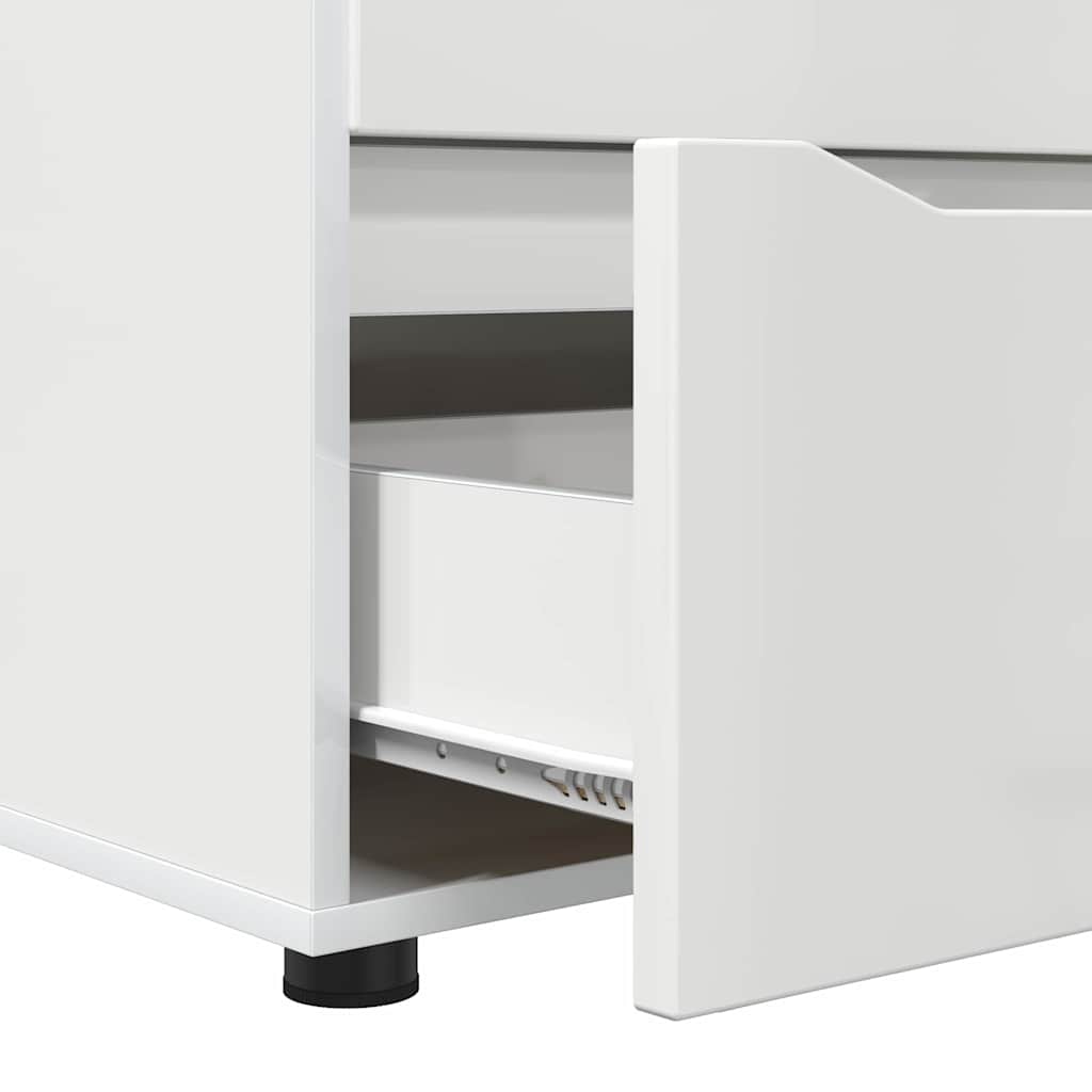 Storage Cabinet High Gloss White 40 x 48 x 57 cm
