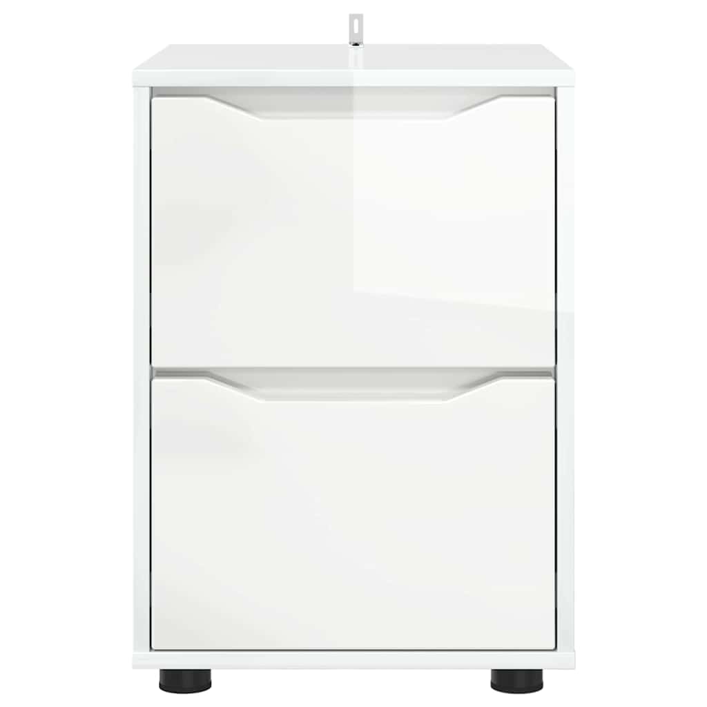 Storage Cabinet High Gloss White 40 x 48 x 57 cm
