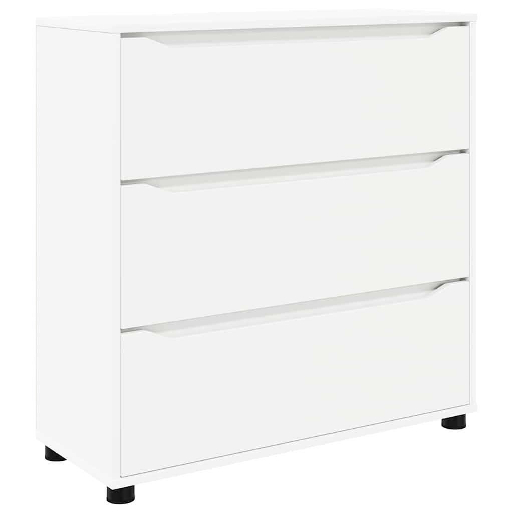 Storage Cabinet White 80 x 31 x 81 cm Engineered Wood
