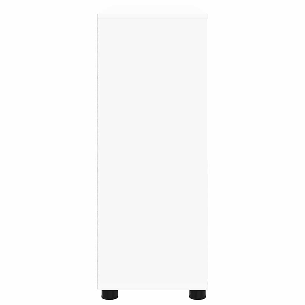 Storage Cabinet White 80 x 31 x 81 cm Engineered Wood