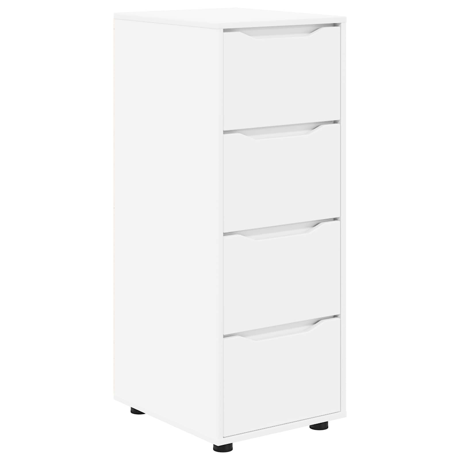 Storage Cabinet White 40 x 48 x 105 cm Engineered Wood