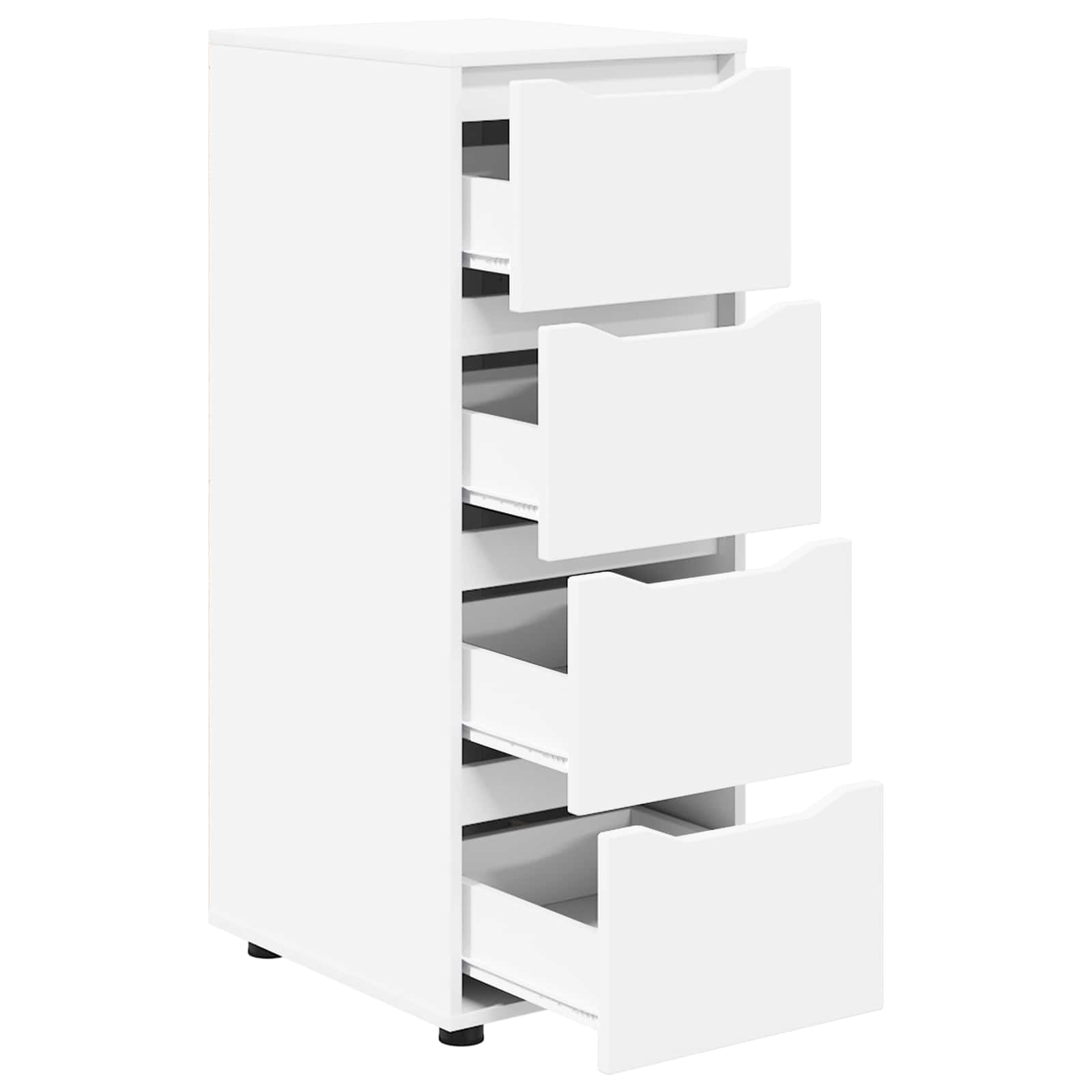 Storage Cabinet White 40 x 48 x 105 cm Engineered Wood