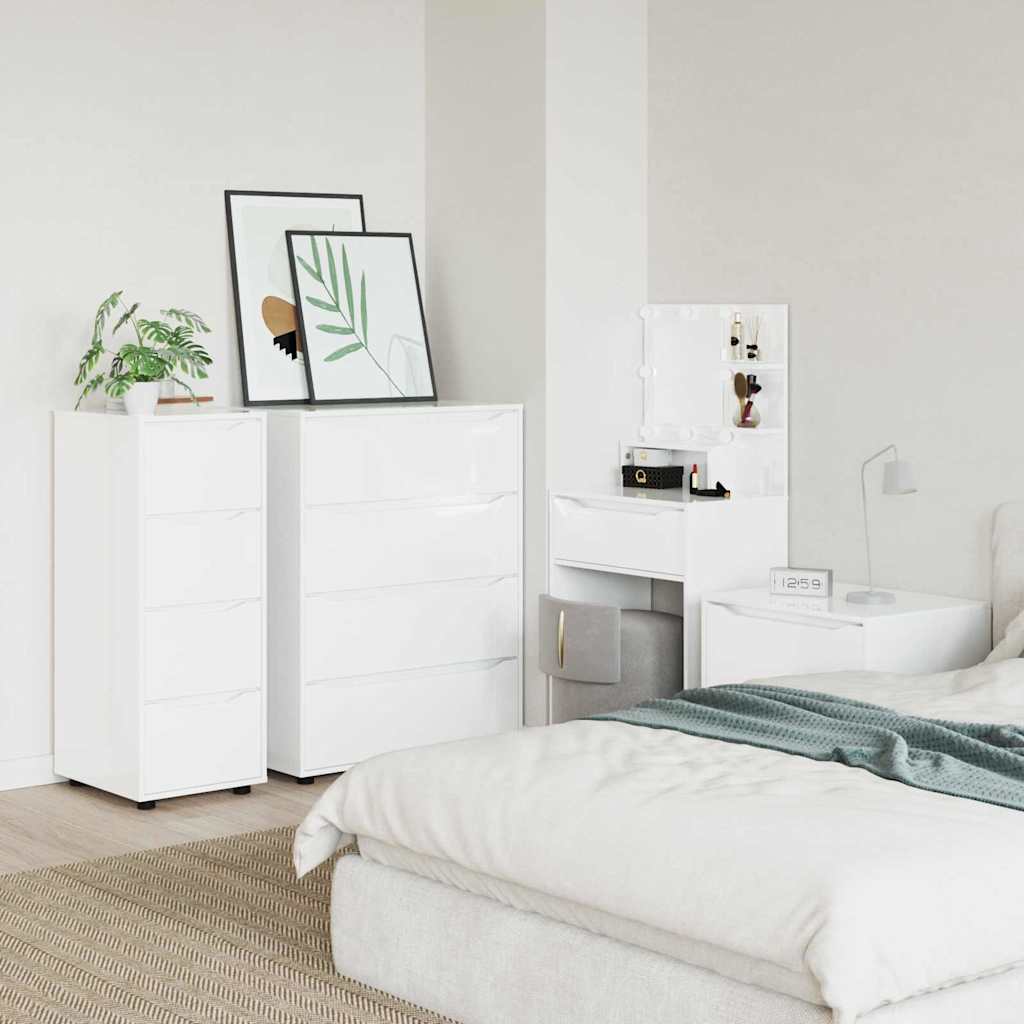 Storage Cabinet High Gloss White 40 x 48 x 105 cm