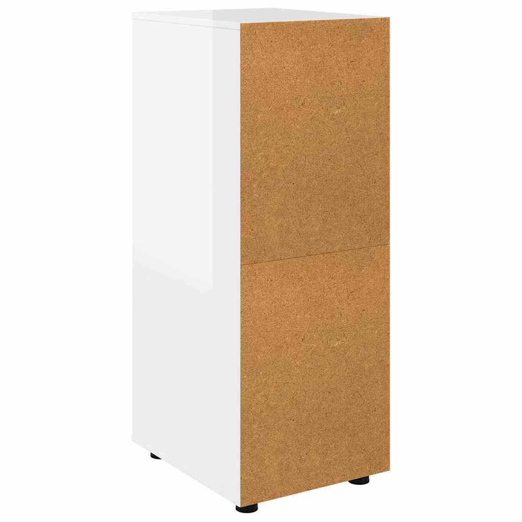 Storage Cabinet High Gloss White 40 x 48 x 105 cm