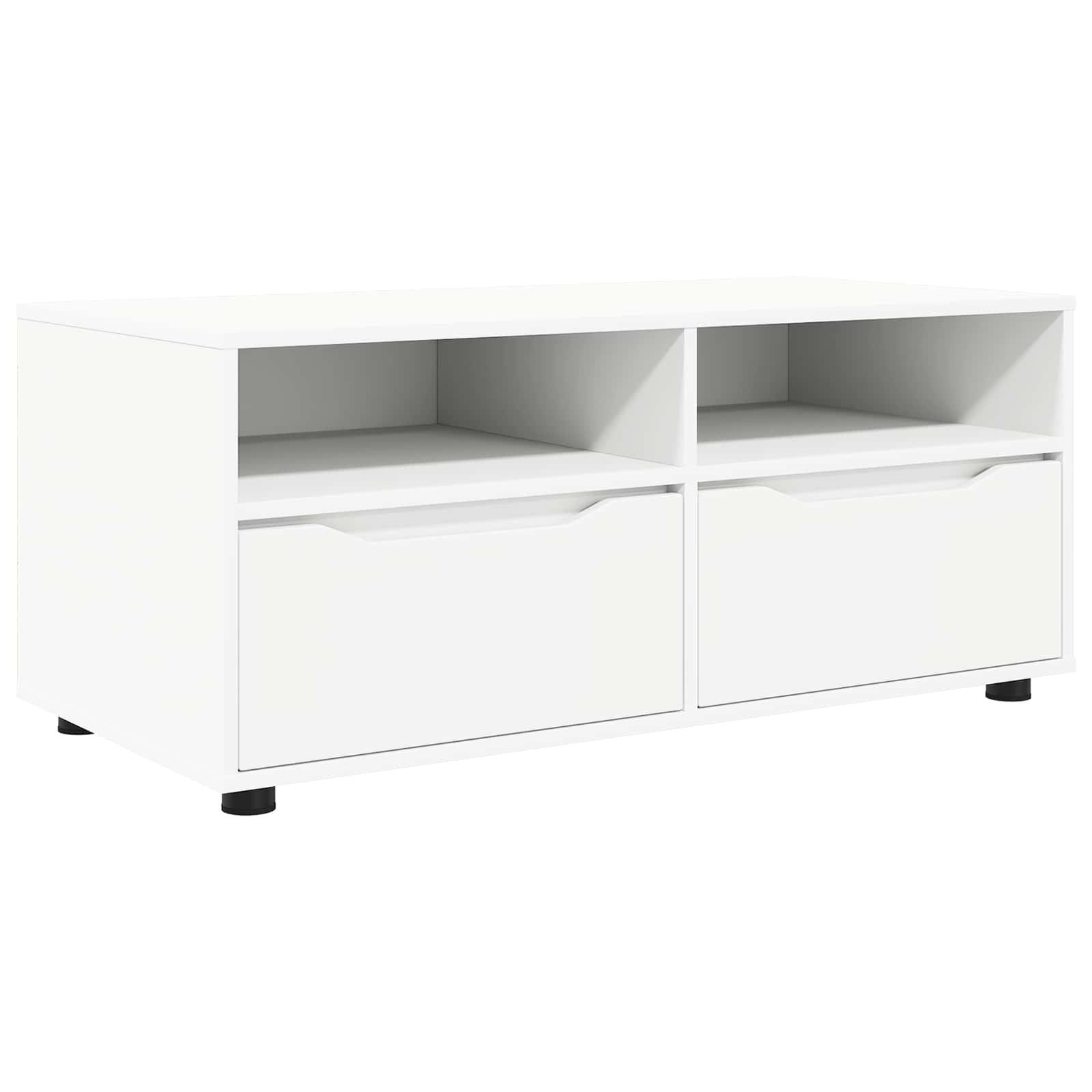 TV Cabinet 100 x 48 x 43 cm White Engineered Wood