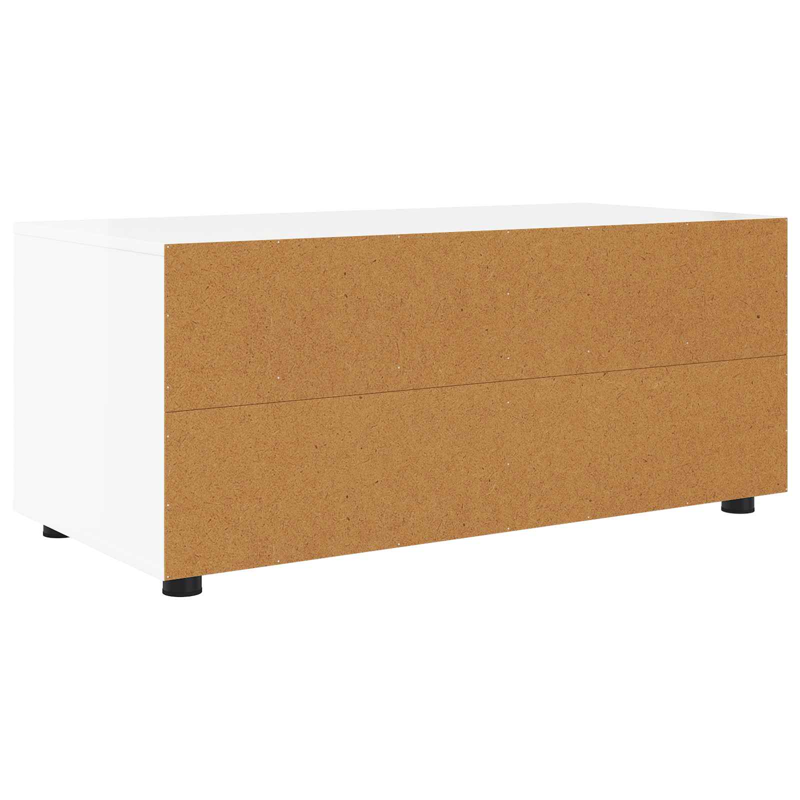 TV Cabinet 100 x 48 x 43 cm High Gloss White Engineered Wood