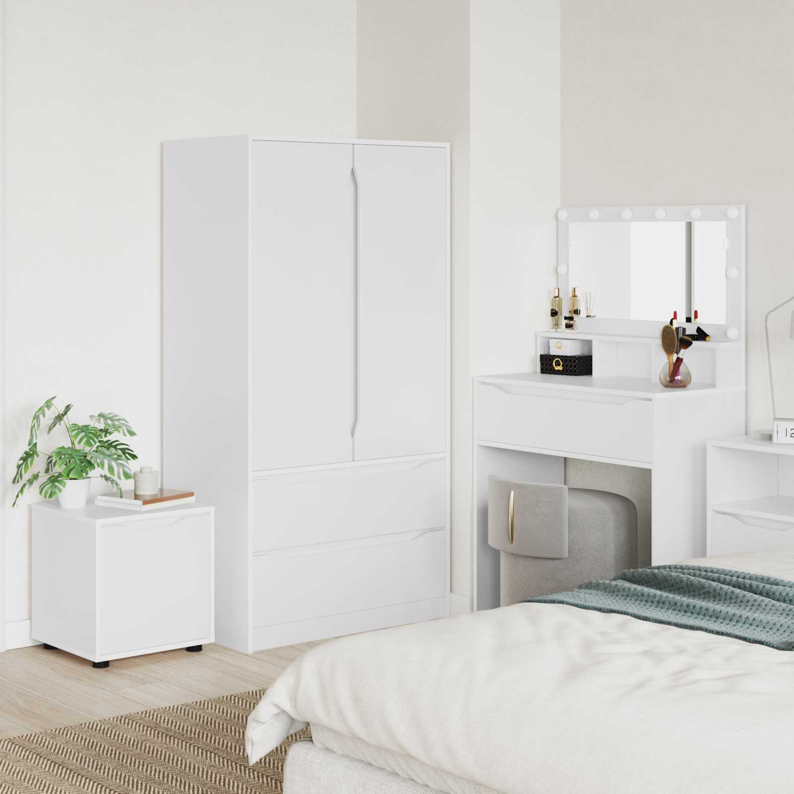 Bathroom Cabinet White 40.5 x 40 x 44 cm Engineered Wood