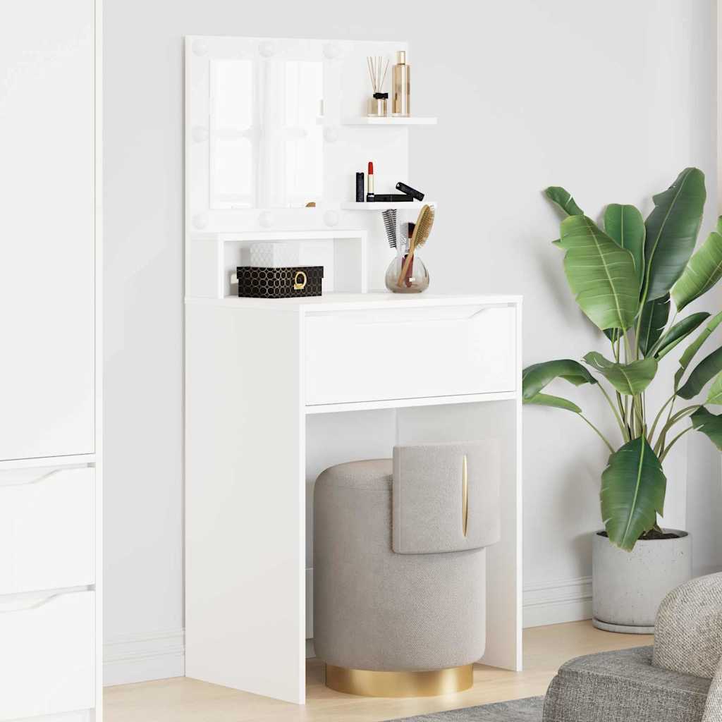 Bedroom Dressing Tables with Drawer White 80 x 39.6 x 135 cm