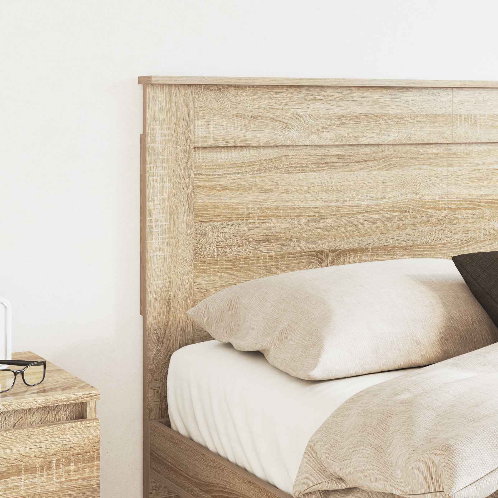 Headboard with Headboard Sonoma Oak 150 cm Engineered Wood