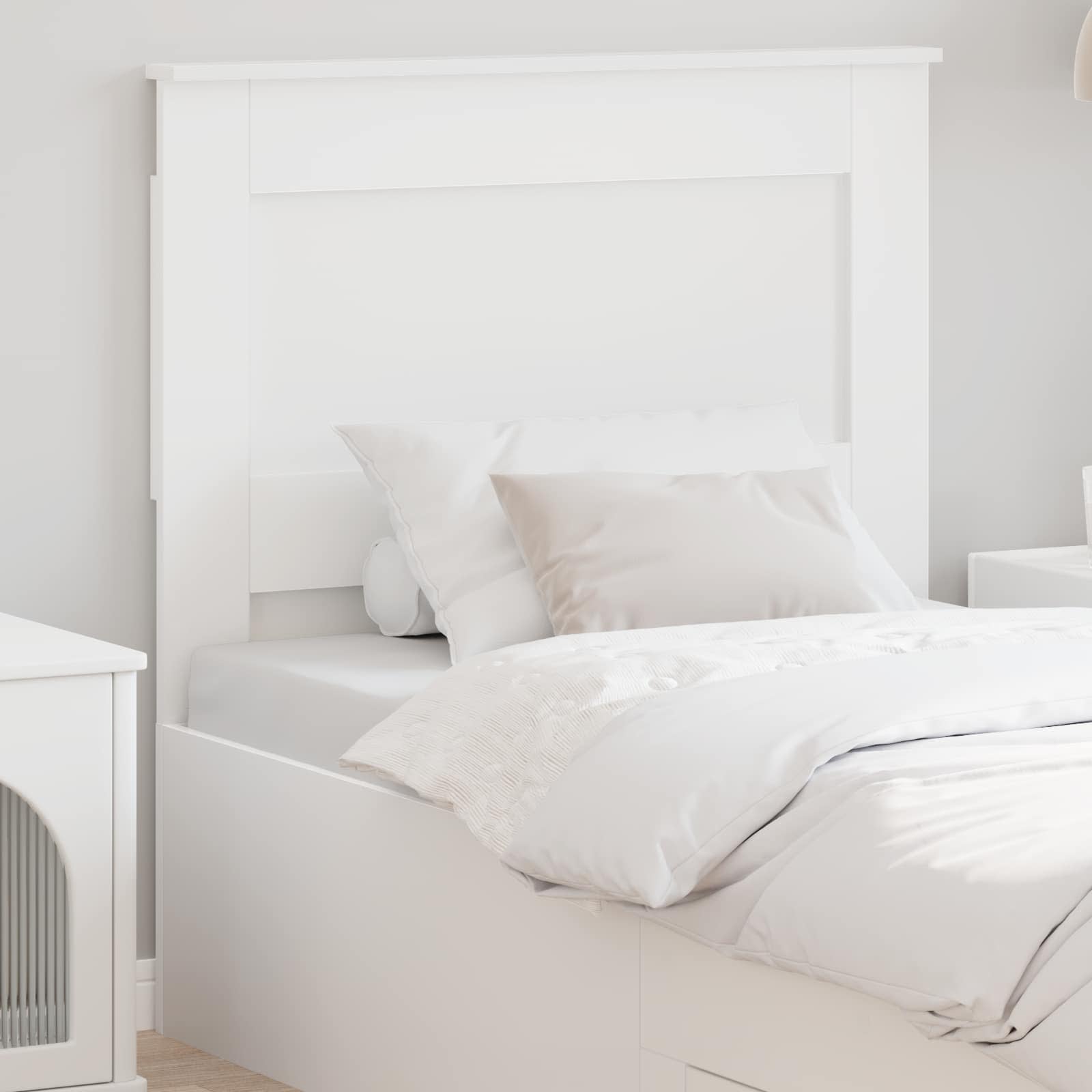Headboard White Engineered Wood