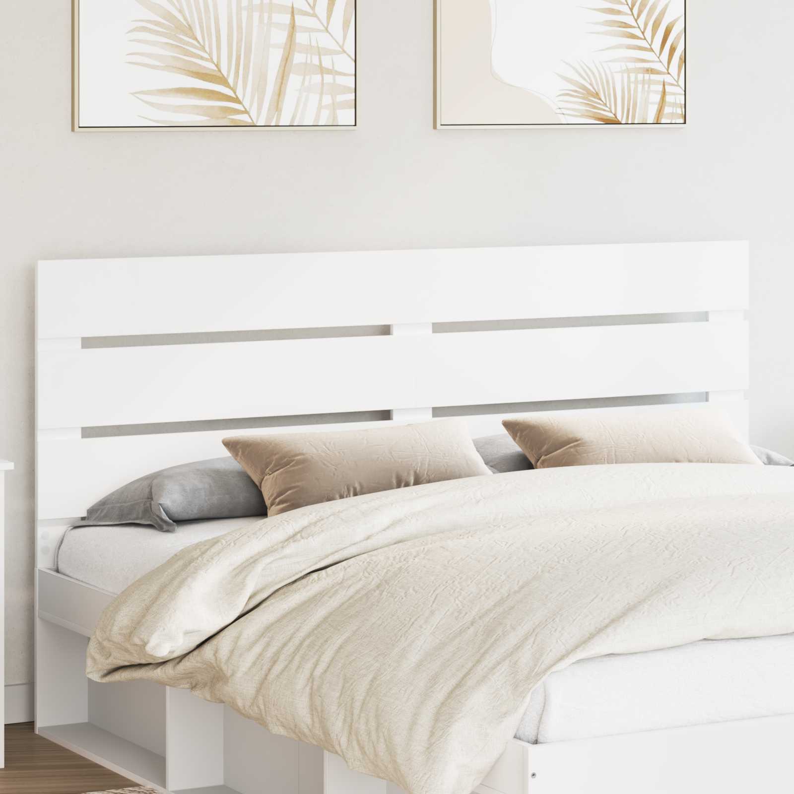 Headboard White Engineered Wood