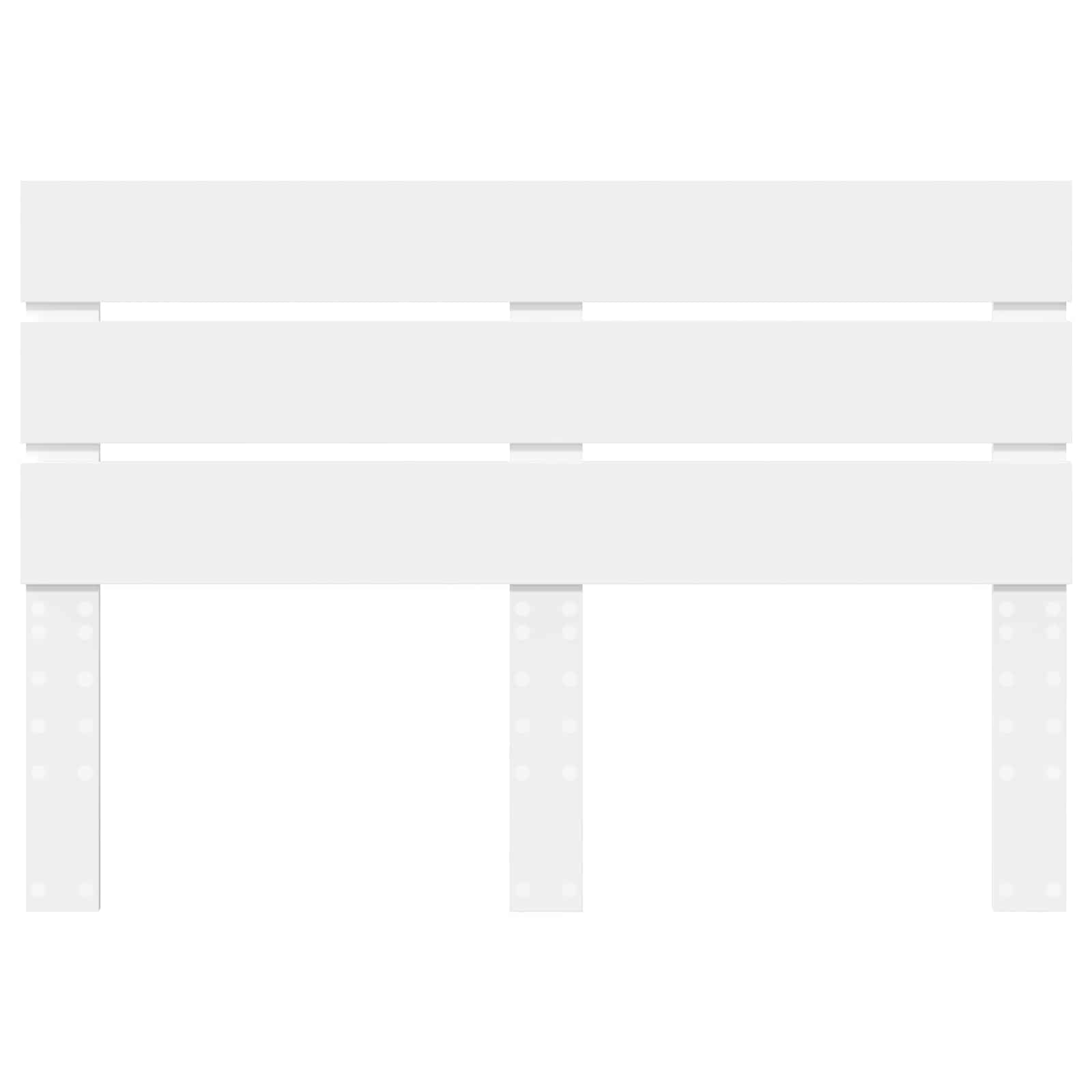Headboard White Engineered Wood