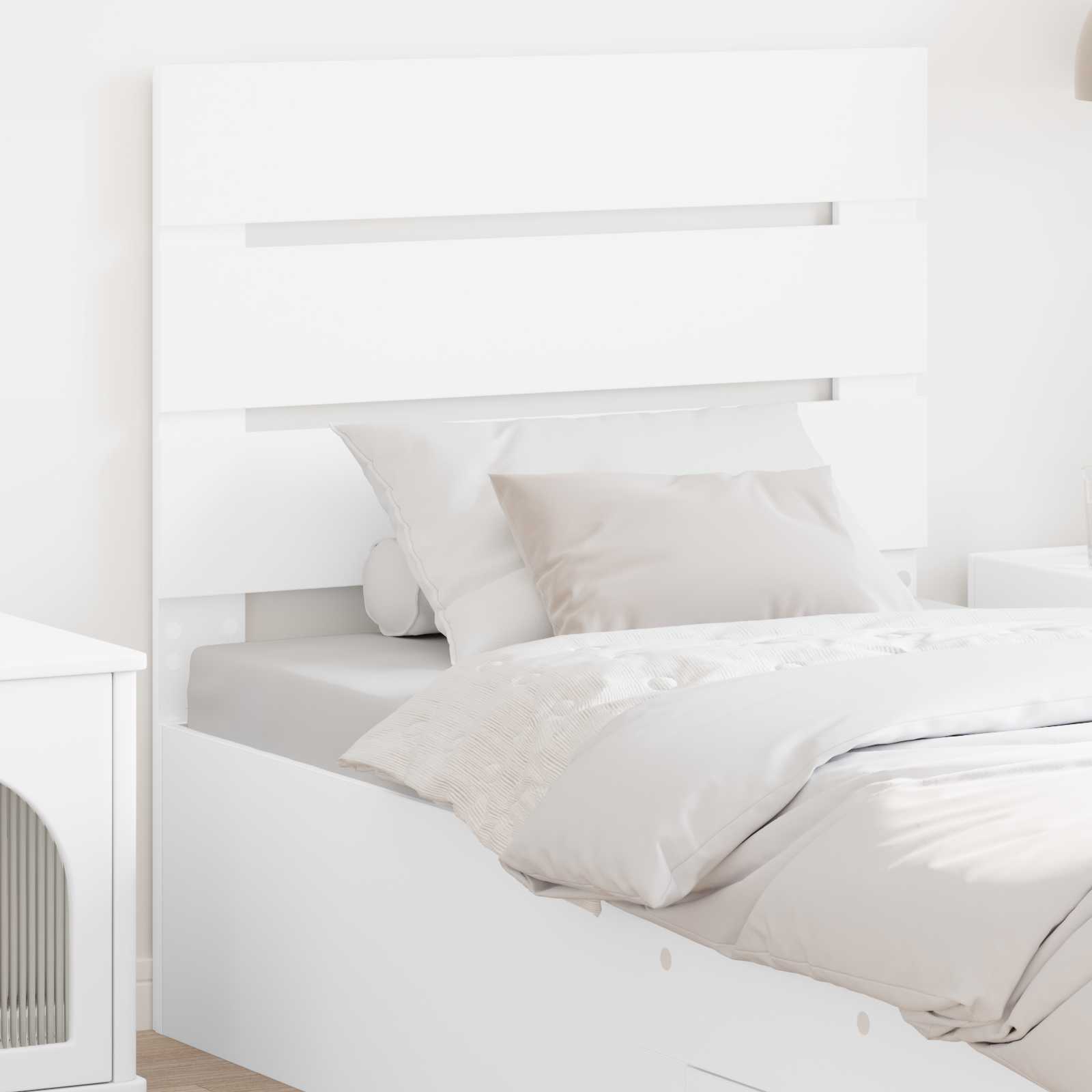 Headboard White Engineered Wood