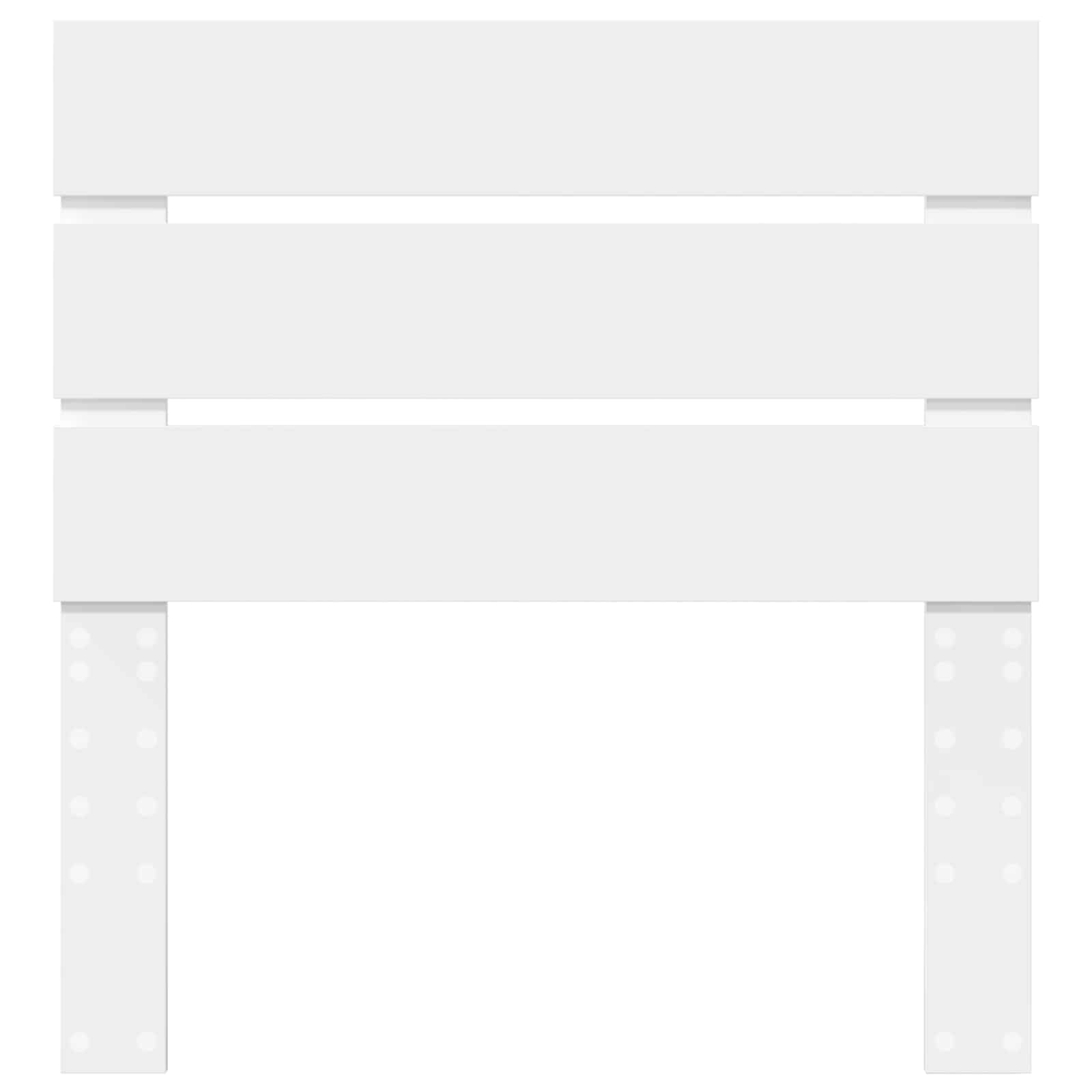 Headboard White Engineered Wood