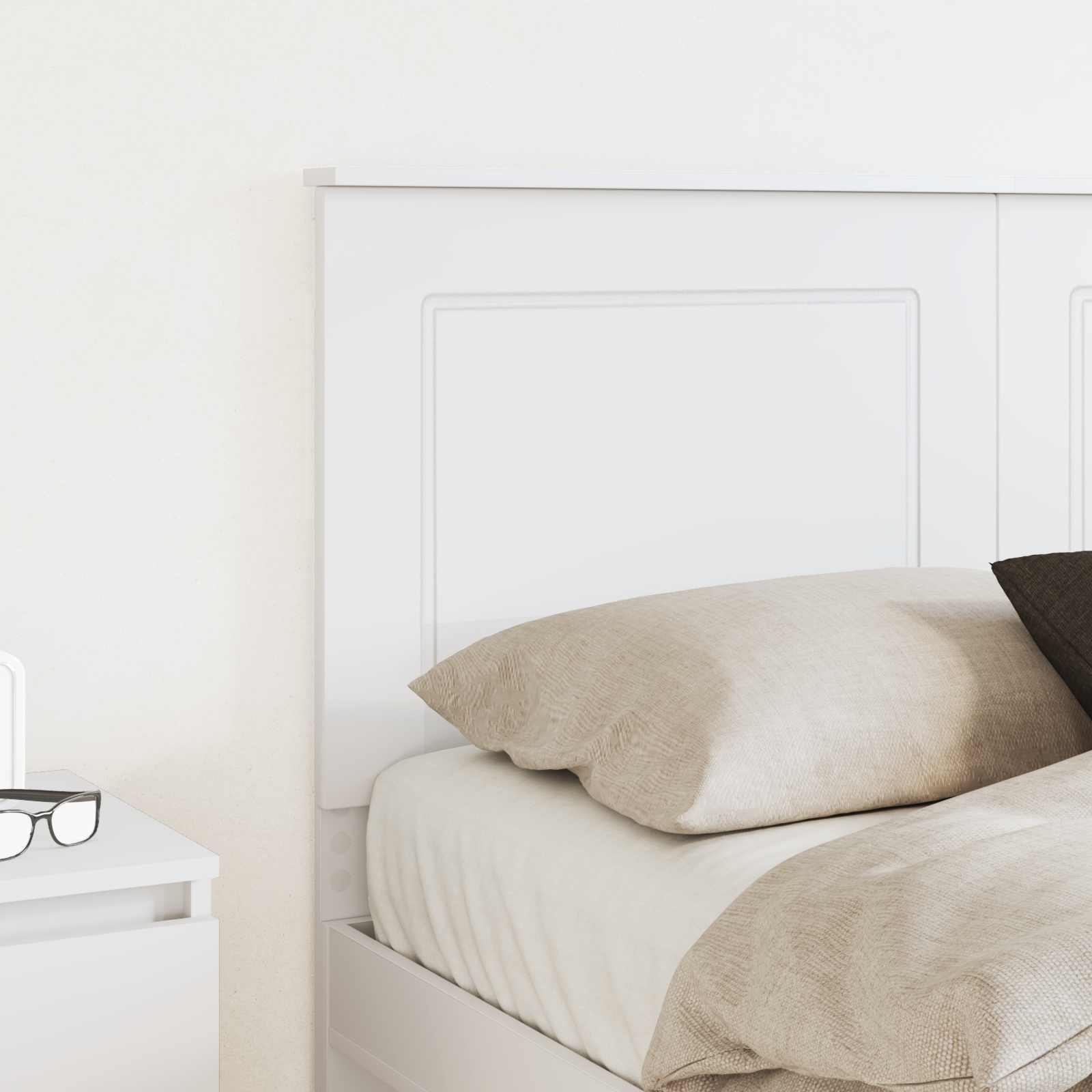 Headboard White 100 cm Engineered Wood
