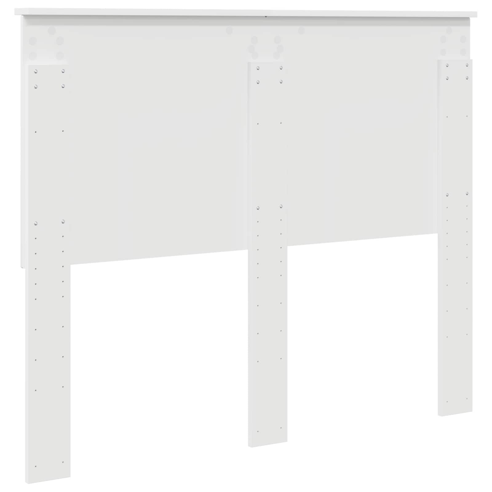 Headboard with Headboard White 135 cm Engineered wood